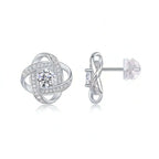 0.5 Carat Moissanite Stud Earrings – S925 Sterling Silver Platinum-Plated
