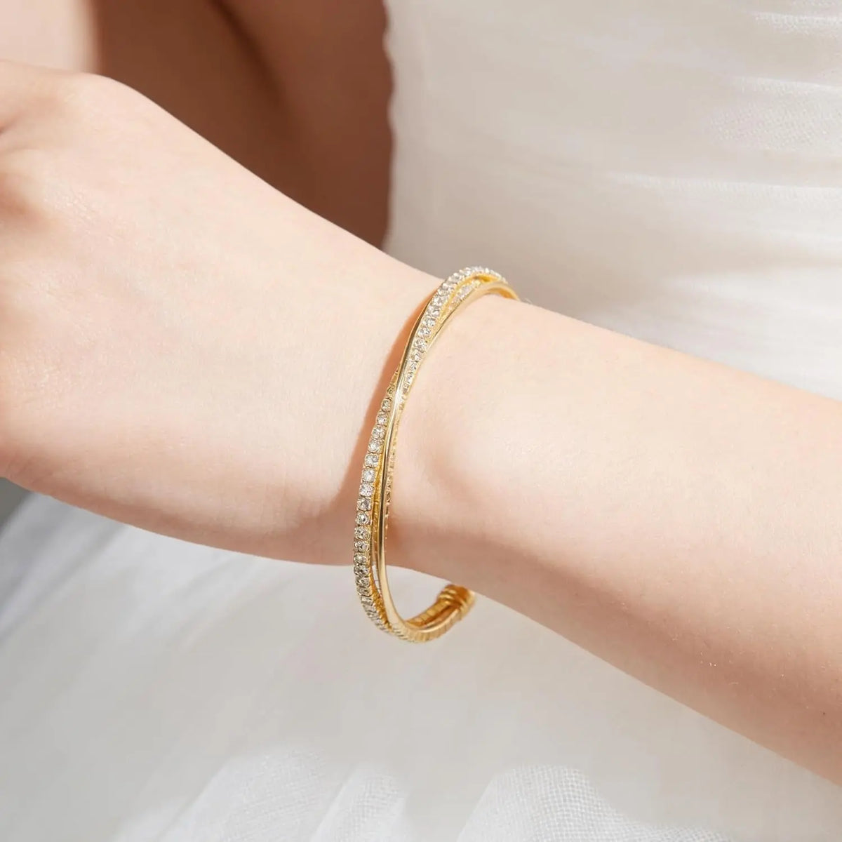 Rhinestone Cuff Bracelet Bangle 
