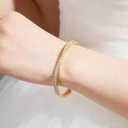 Rhinestone Cuff Bracelet Bangle 