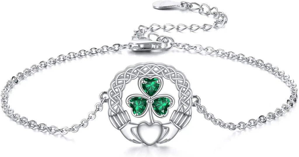 925 Sterling Silver Clover Bracelet 