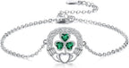 925 Sterling Silver Clover Bracelet 
