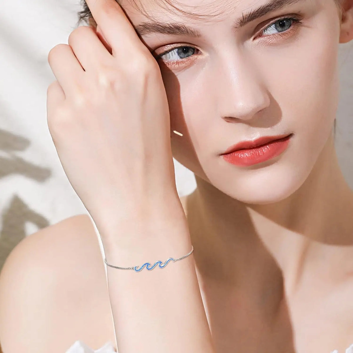 Wave Bracelet 925 Sterling Silver 
