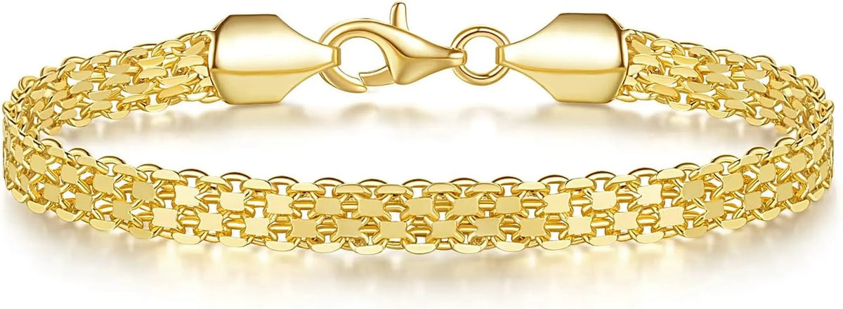 14K Gold Mesh Chain Bracelets | 5.5Mm